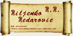 Miljenko Medarović vizit kartica